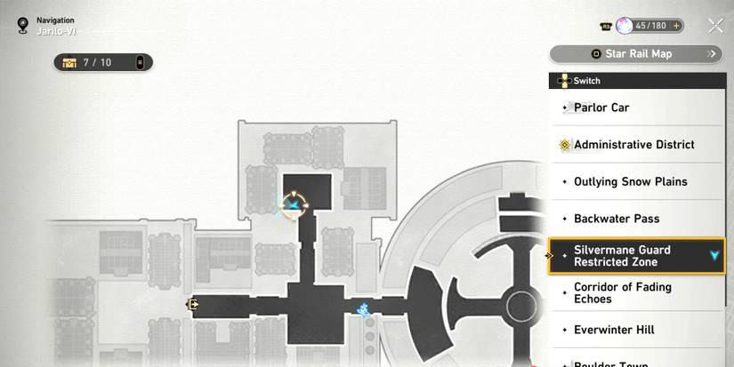 silvermane guard restricted zone chest 9 location in honkai star rail