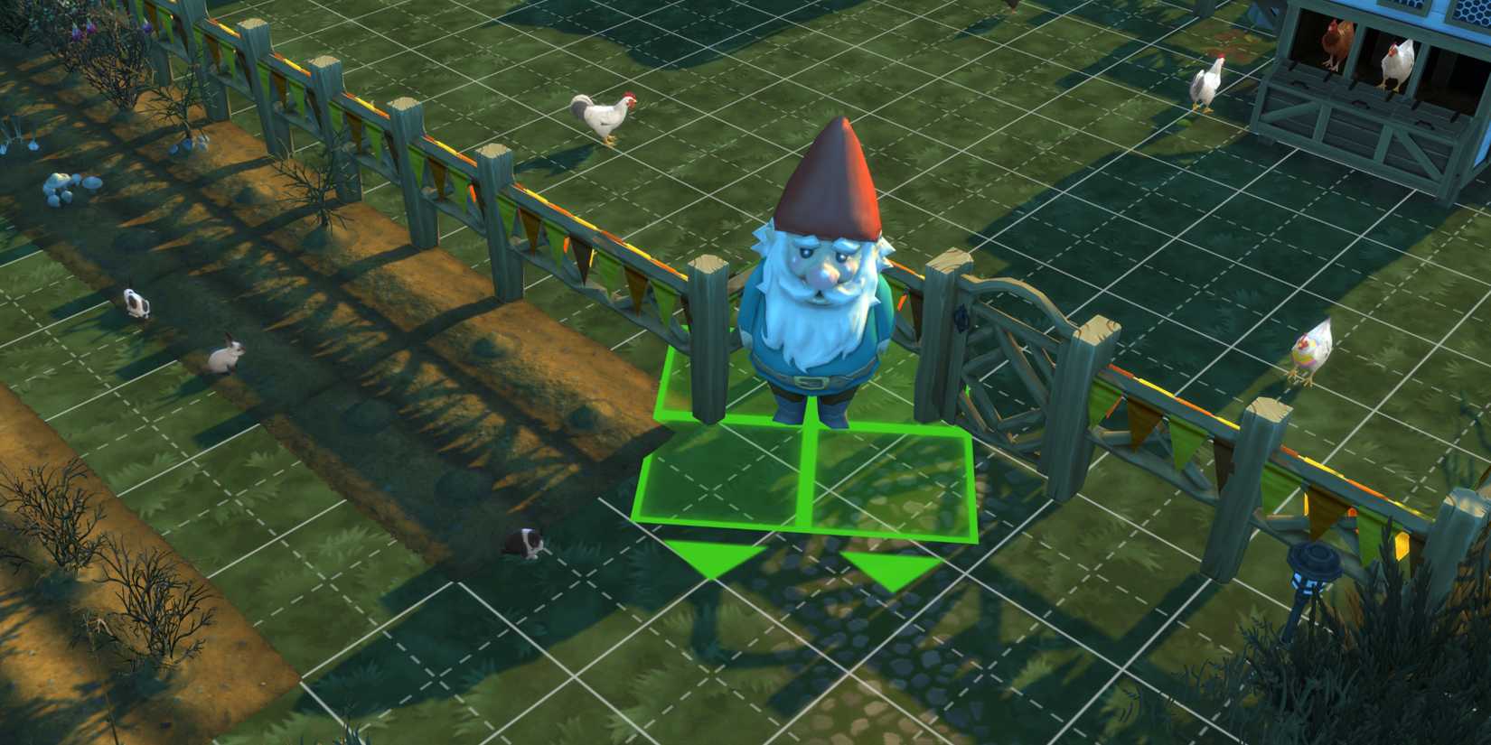 A gnome sized up beyond its normal size in The Sims 4