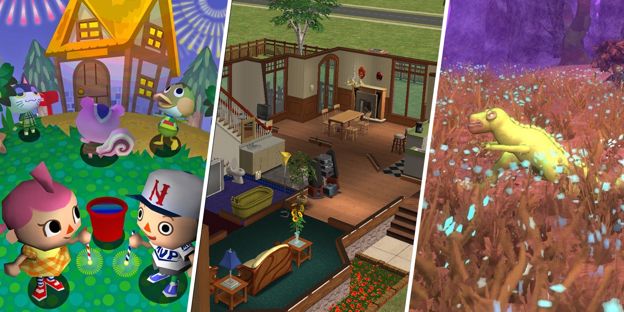 Animal Crossing, The Sims 2, and Spore