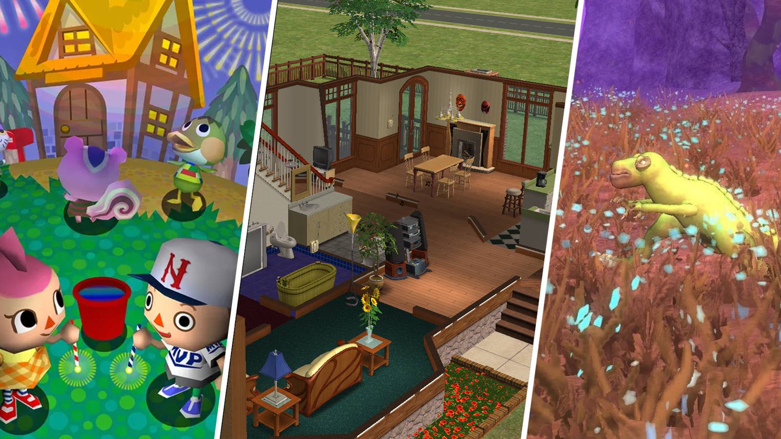 Animal Crossing, The Sims 2, and Spore