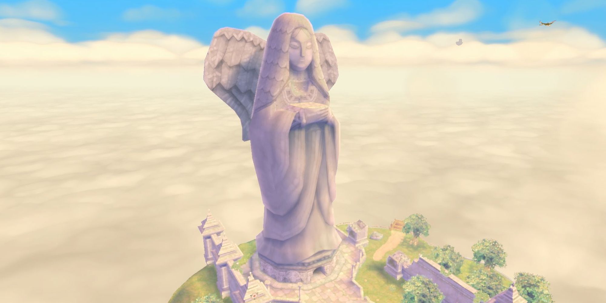 Hylia statue in Skyloft