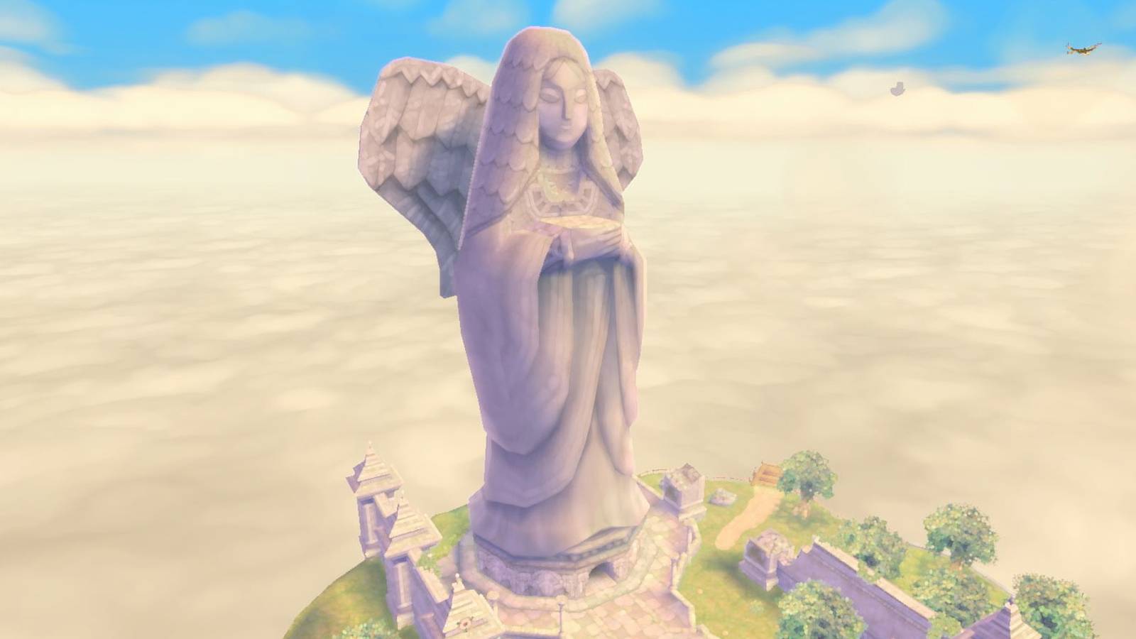 Hylia statue in Skyloft