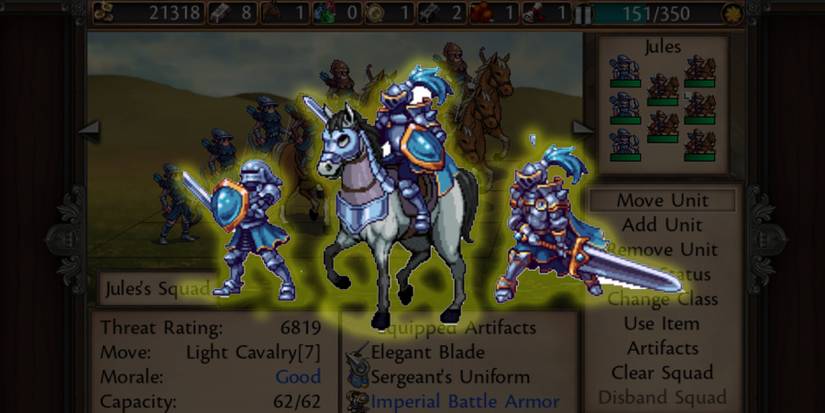 Soldier, Knight, and Champion in Symphony of War