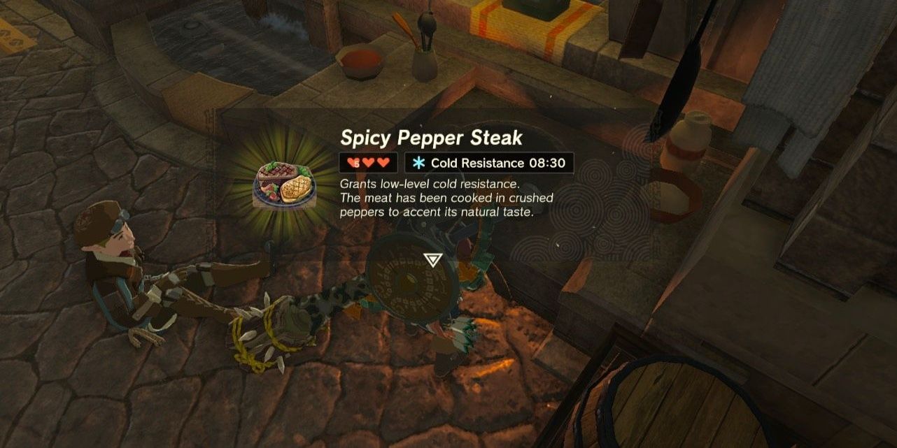 spicy pepper steak cold resistance food zelda tears of the kingdom-1