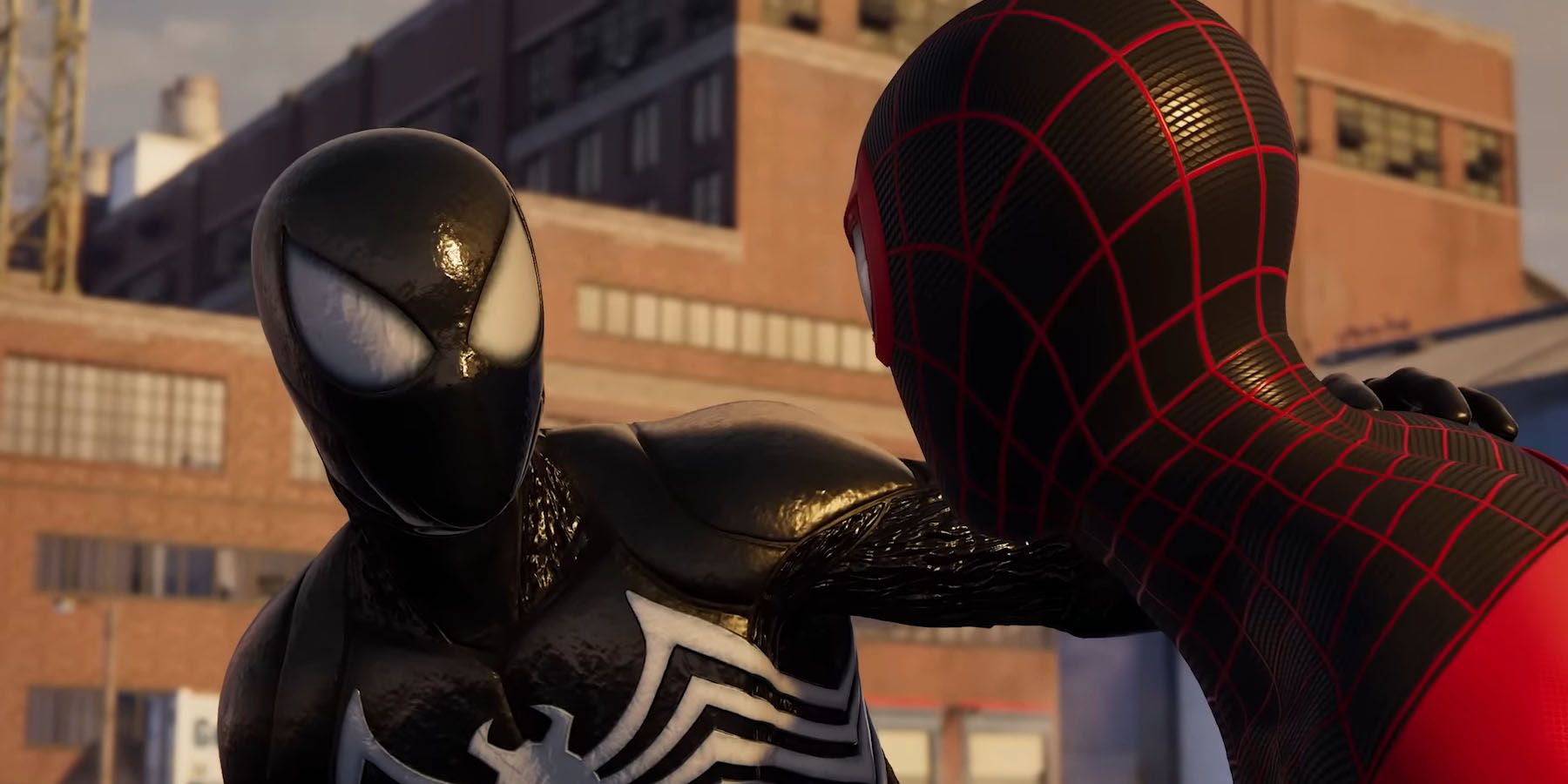 Spider-Man 2 Black Suit Peter and Miles
