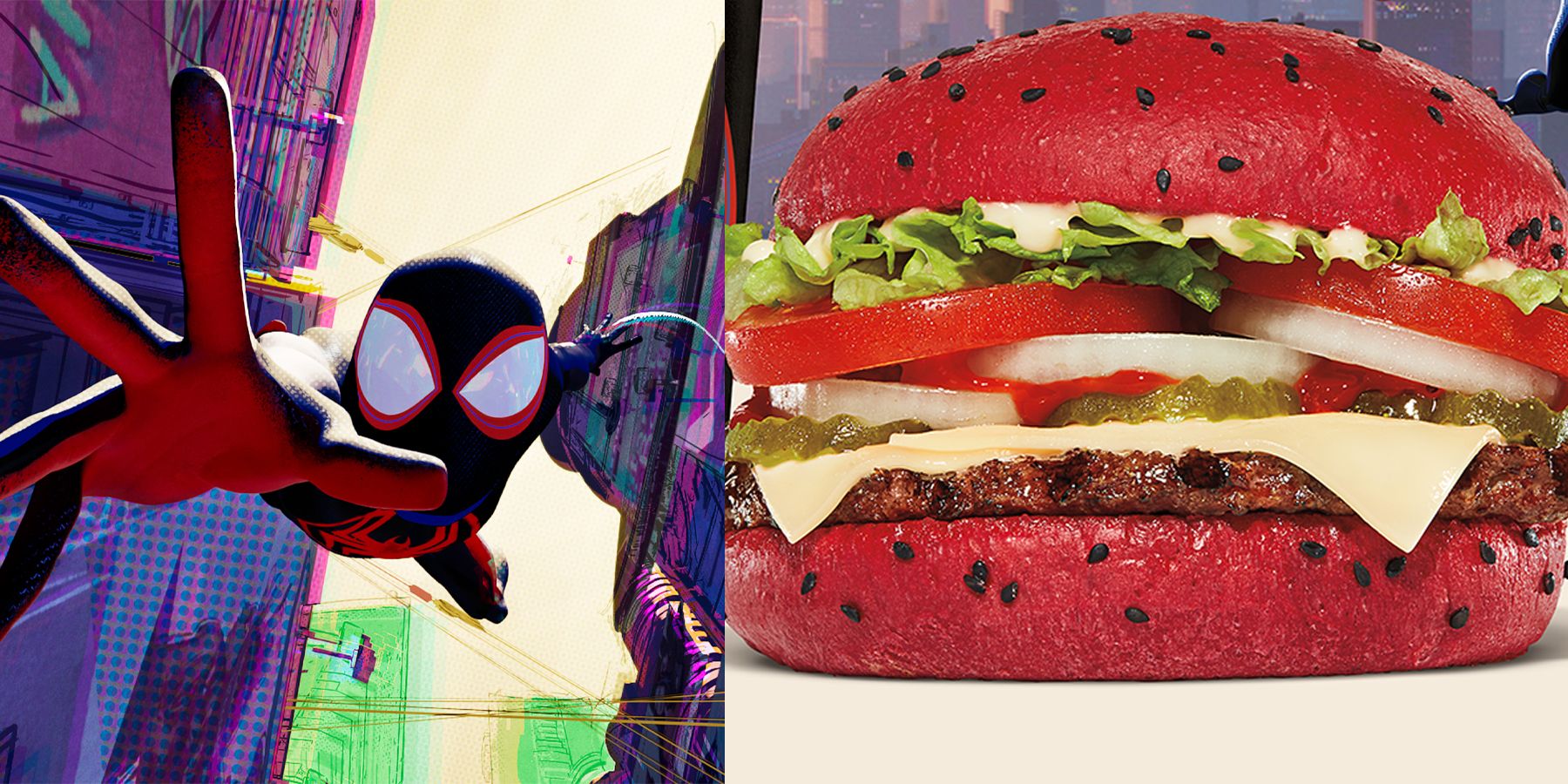 Spider man burger sales king