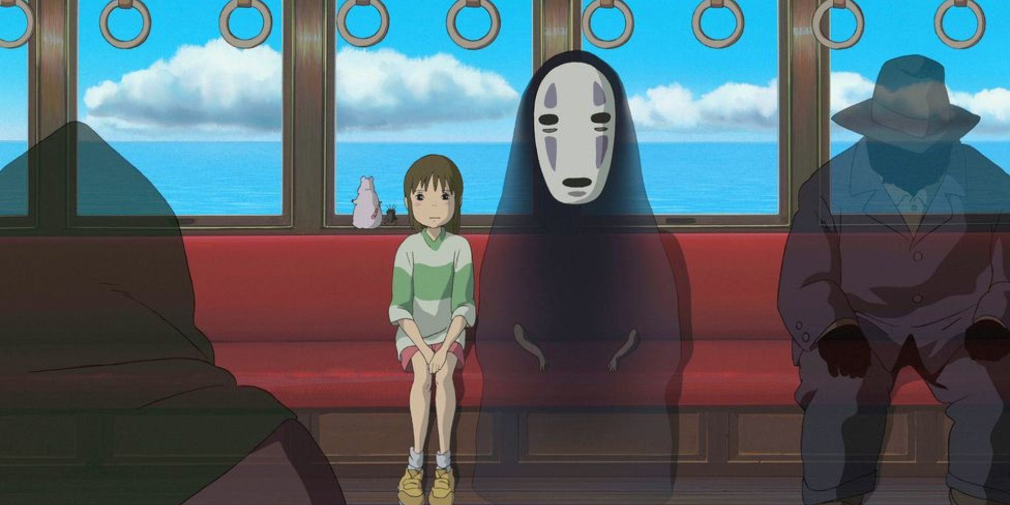 Chihiro and No Face in Spirited Away