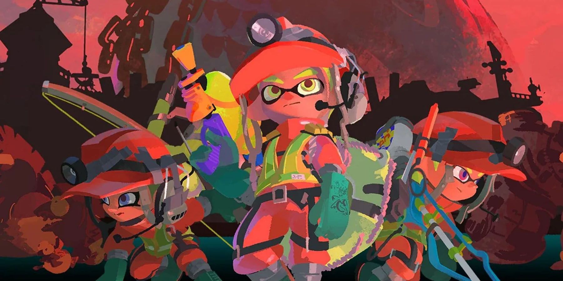 Splatoon 3 Salmon Run Key art