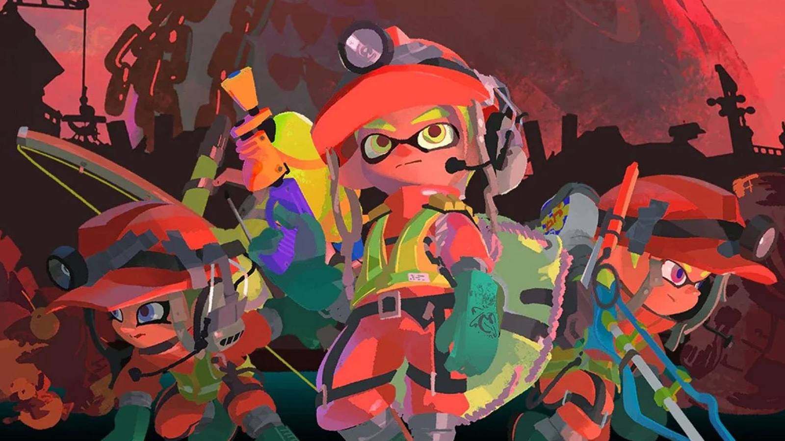 Splatoon 3 Salmon Run Key art