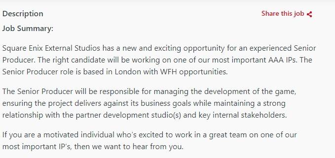 square enix job description