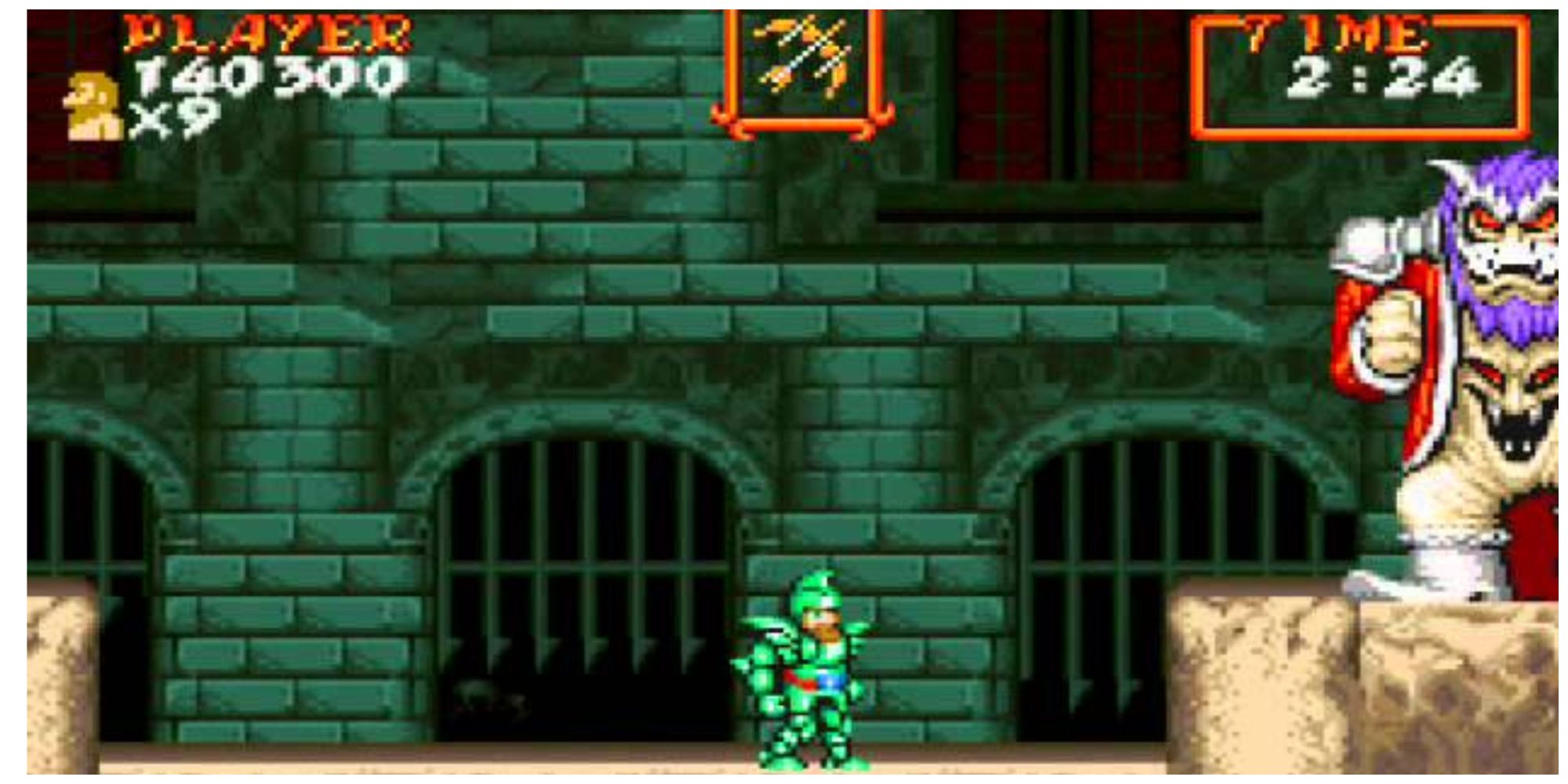 Stage 7 Super Ghouls n Ghosts boss fight