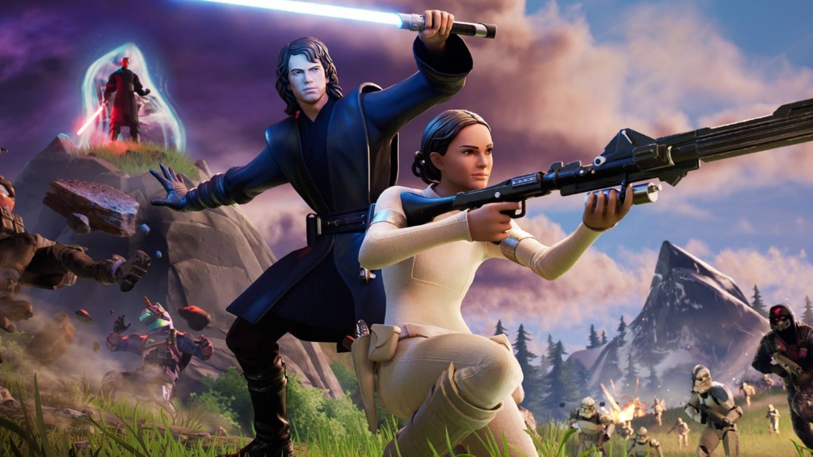 Star Wars Fortnite Anakin Padme