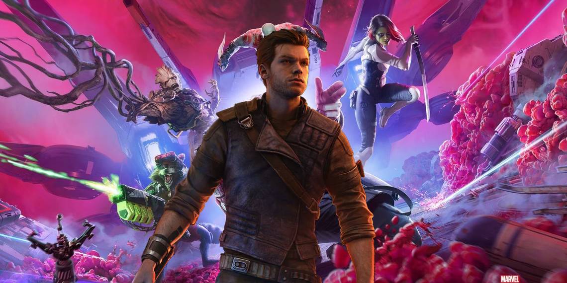 Un extraño fallo en Star Wars Jedi: Survivor hace que Cal Kestis parezca menos un Jedi y más alguien que acaba de salir del set de la última película de Guardianes de la Galaxia.