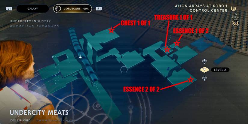 star wars jedi survivor undercity meats collectible map