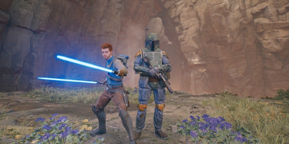 boba fett and cal kestis in star wars jedi survivor