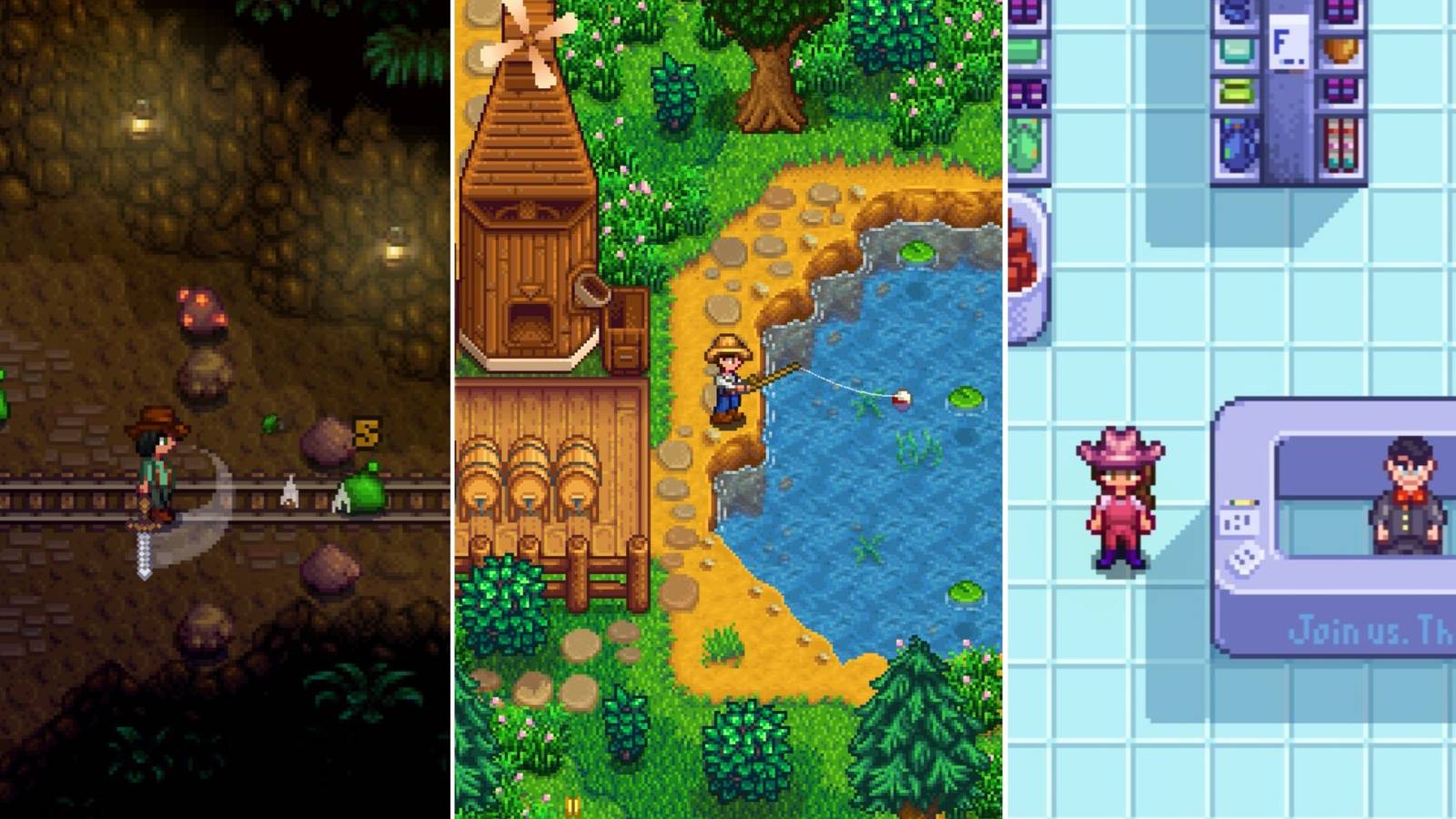 Various Locations From Stardew Valley
