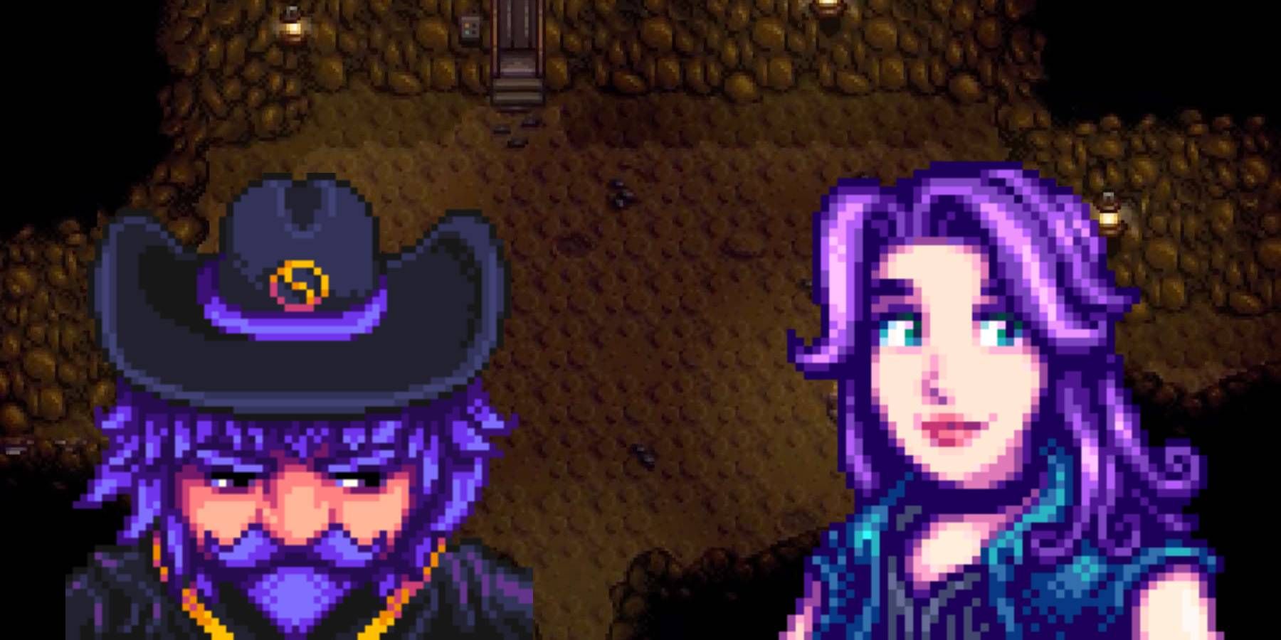 The Wizard and Abigail from Stardew Valley