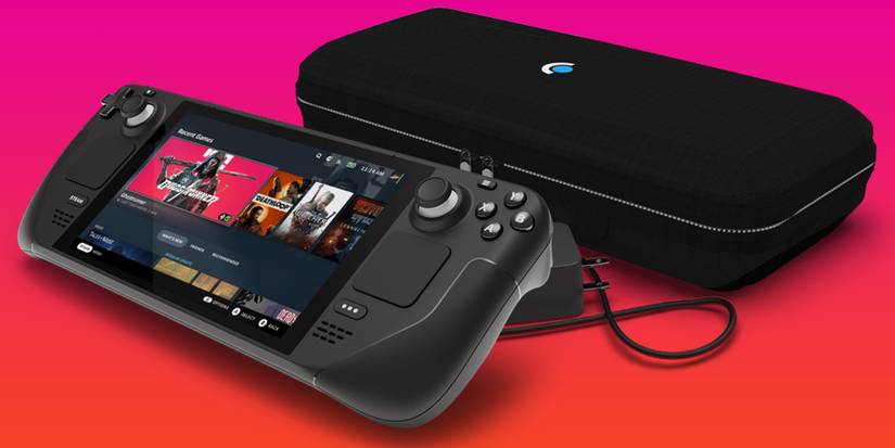 steam deck with ghostrunner on screen and case