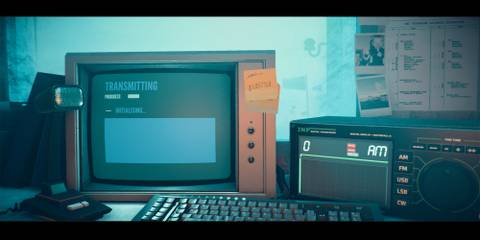 A text based game on a computer in Stories Untold