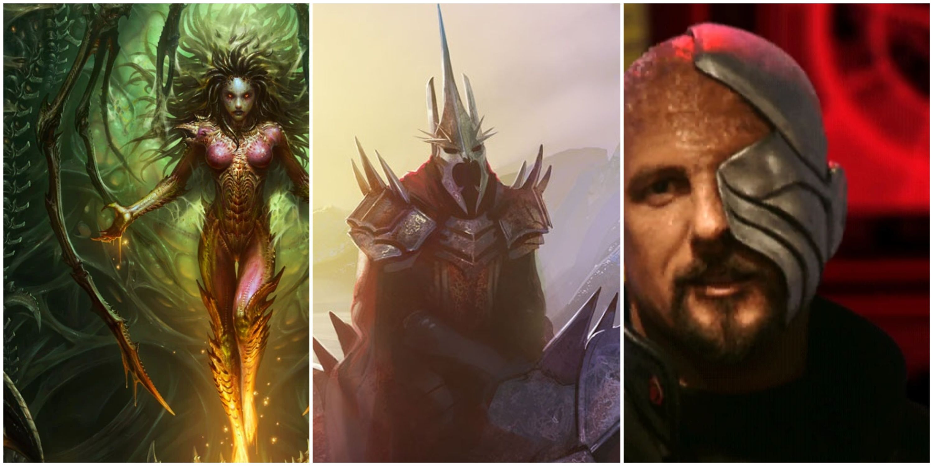 The Witch-King from the lord of the rings, Sarah Kerrigan from starcraft, Kane from Command & Conquer