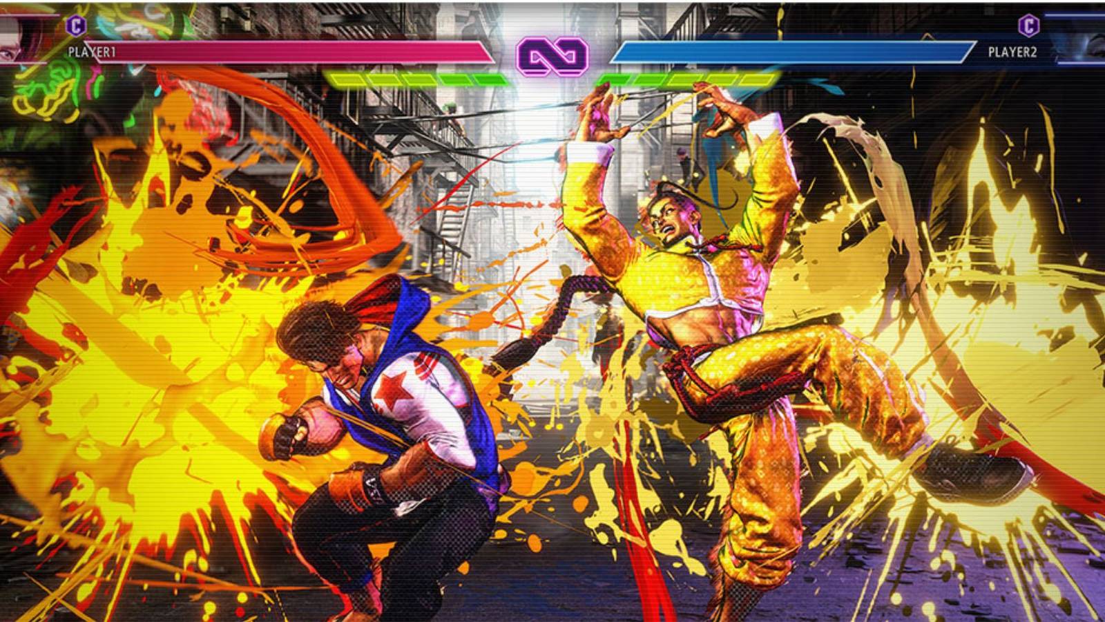 image showing a street fighter 6 match with the new drive system.