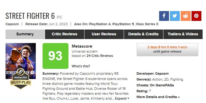street-fighter-6-highest-rated-games-2023-metacritic