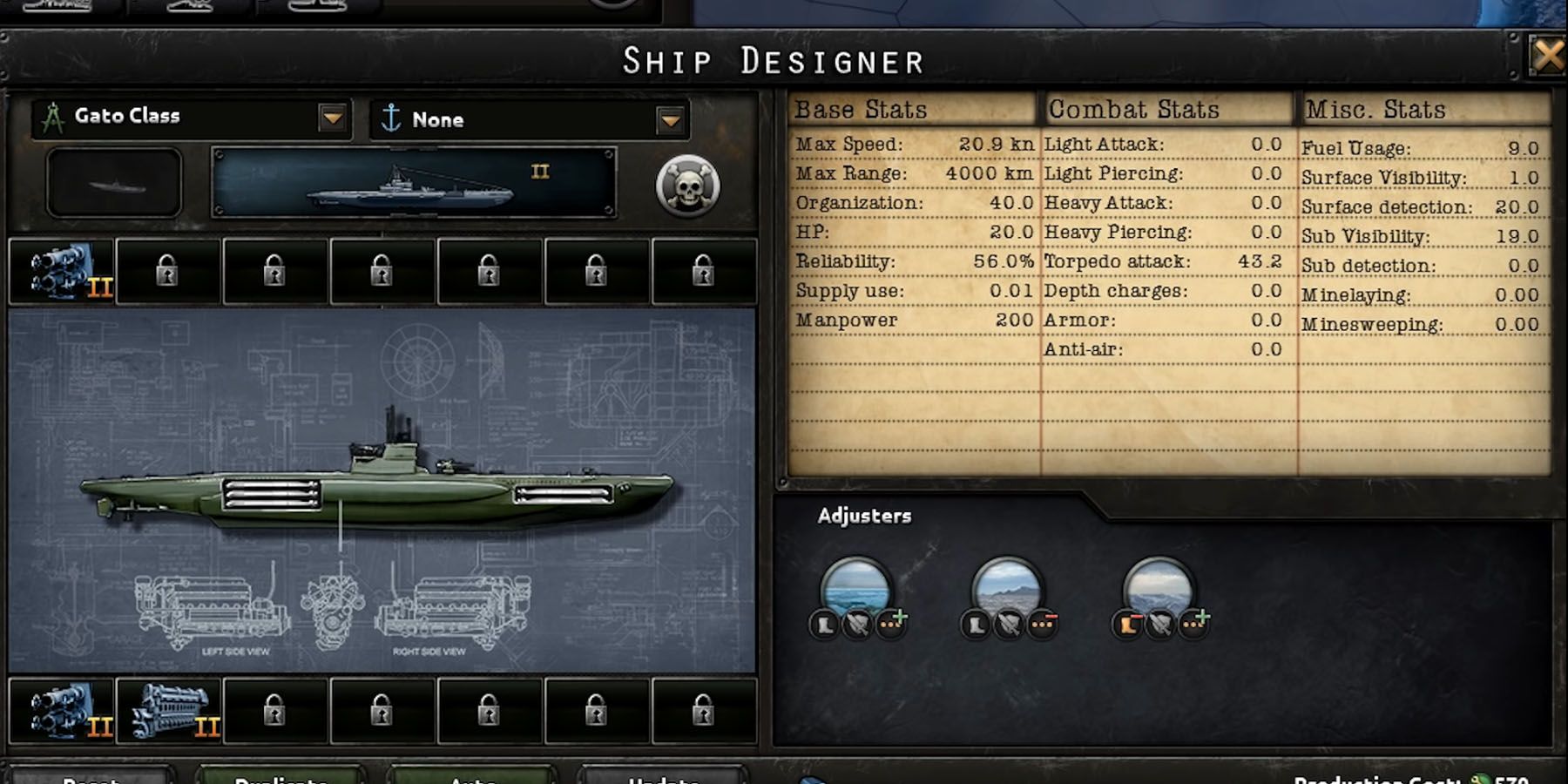 Submarine Efficiency