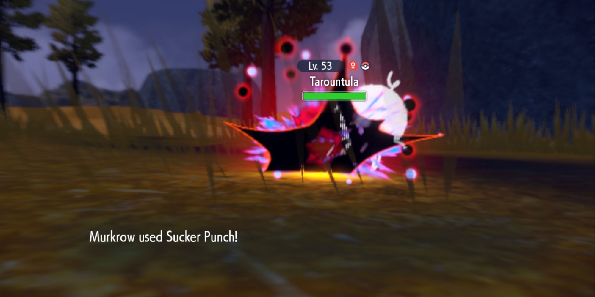 Tarountula being hit with Sucker Punch