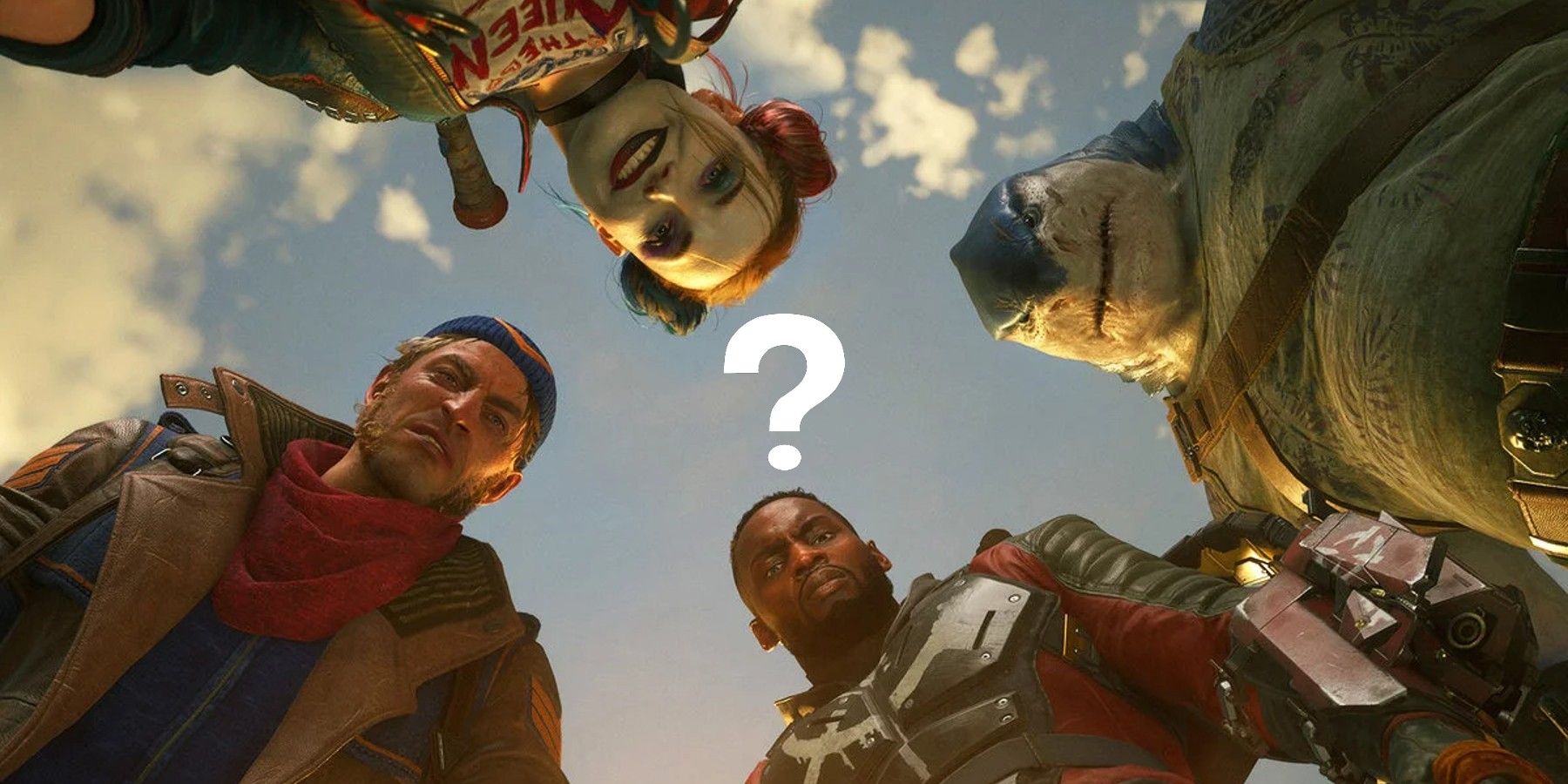 Suicide Squad Kill the Justice League Circle Question Mark