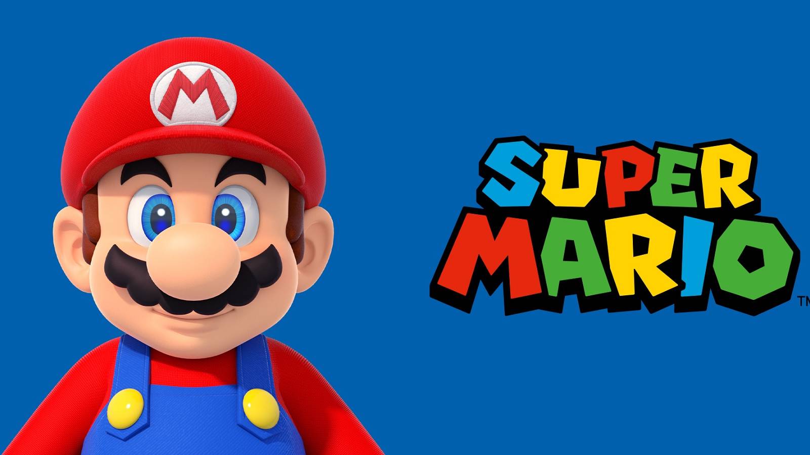 super mario character and logo
