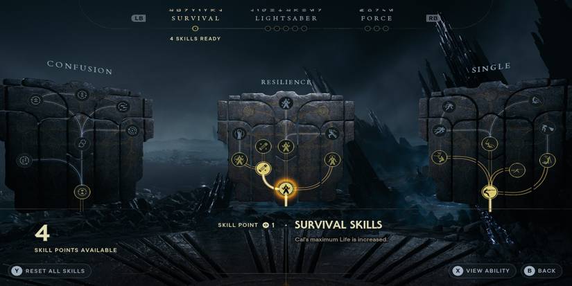 Survival Skills skill in Star Wars Jedi Survivor