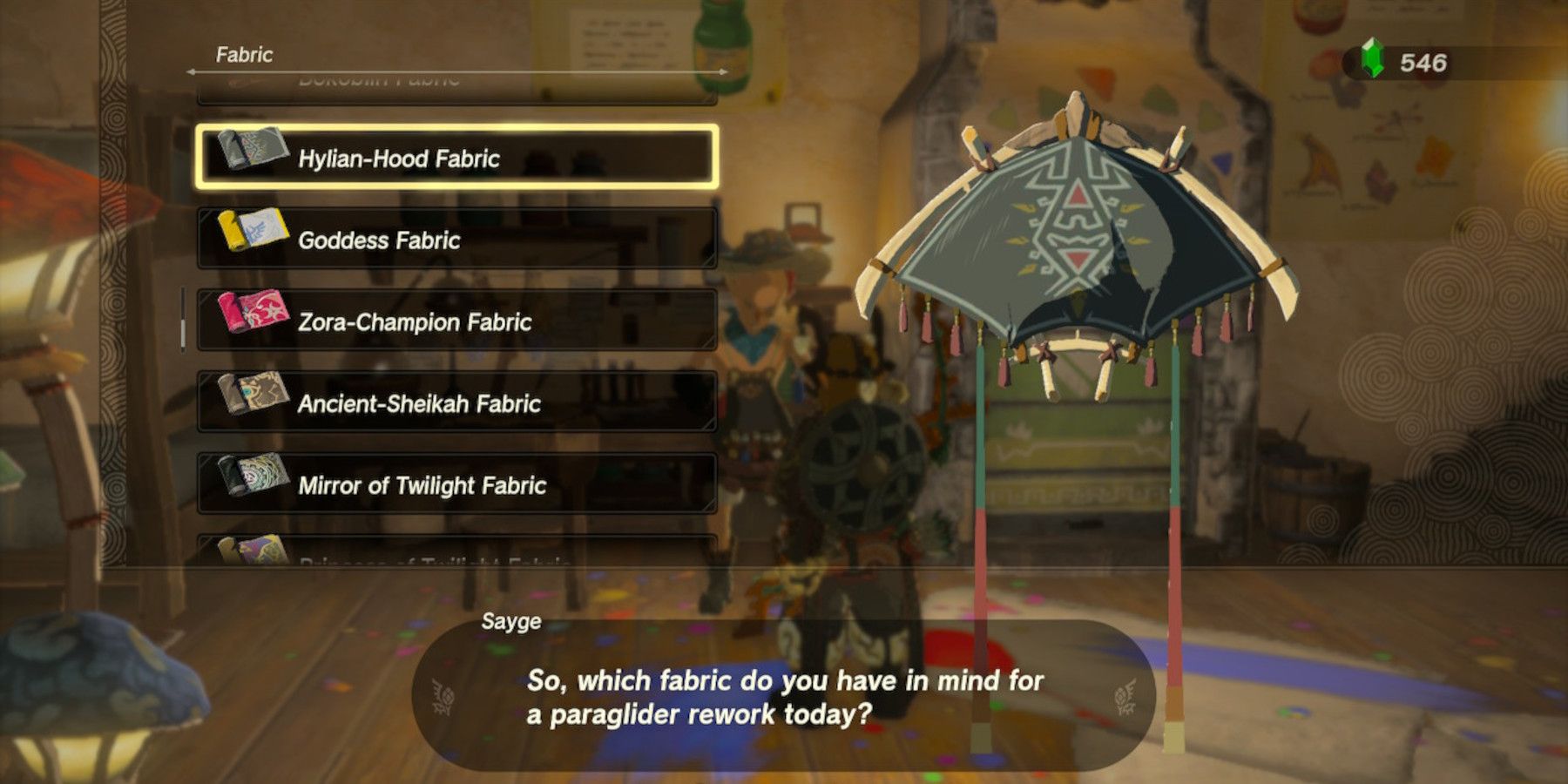 Zelda: Tears of the Kingdom - All Paraglider Fabrics and How to Get Them