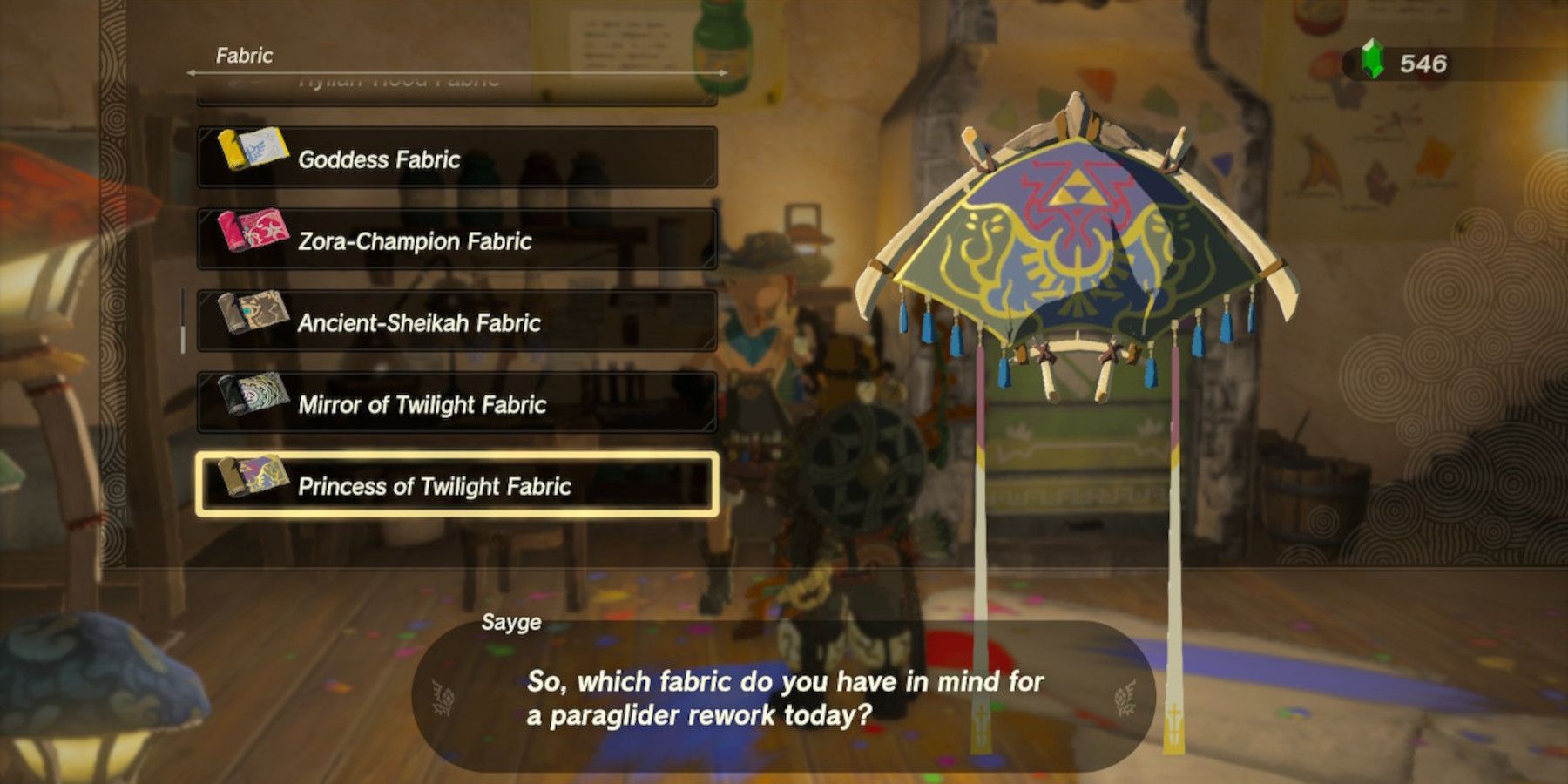 Zelda: Tears of the Kingdom - All Paraglider Fabrics and How to Get Them