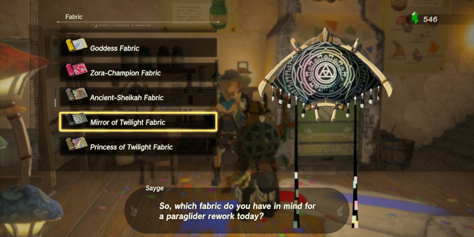 Zelda: Tears of the Kingdom - All Paraglider Fabrics and How to Get Them