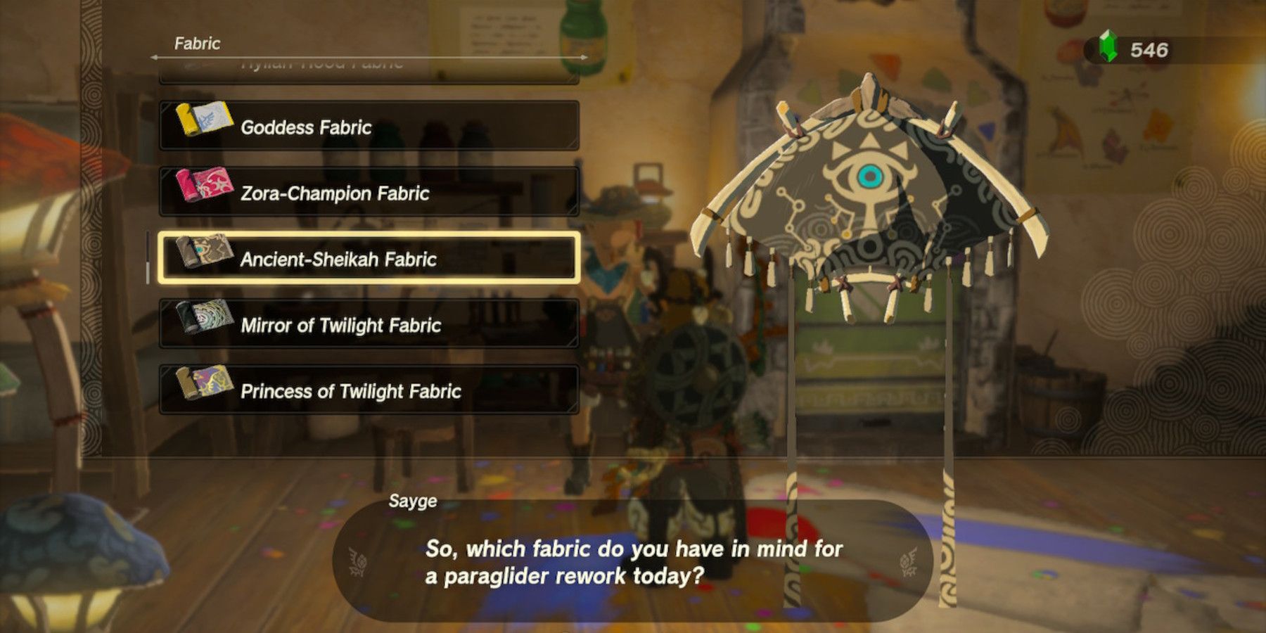 Zelda: Tears of the Kingdom - All Paraglider Fabrics and How to 