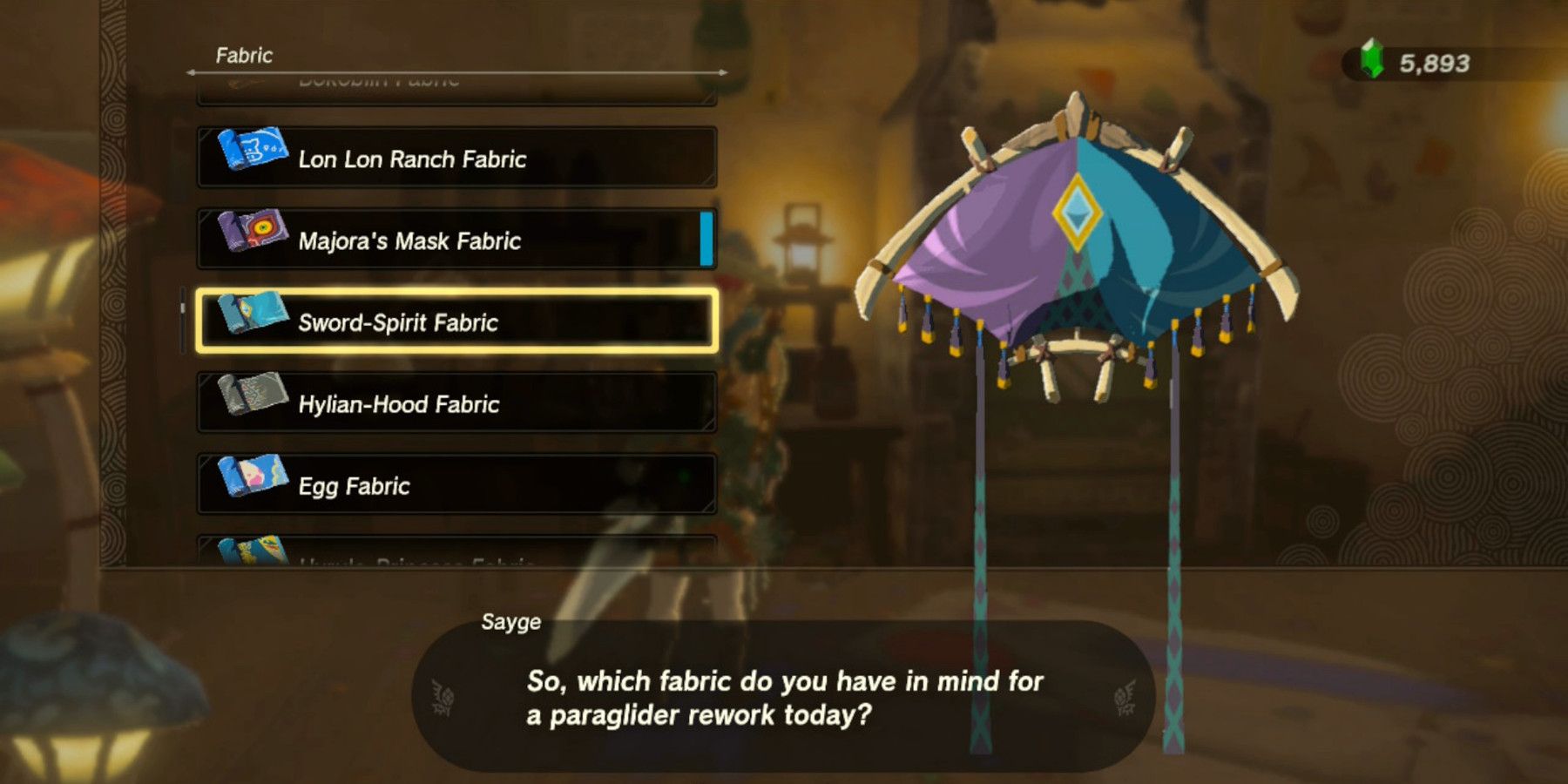 Zelda Tears Of The Kingdom All Paraglider Fabrics And How To Get Them