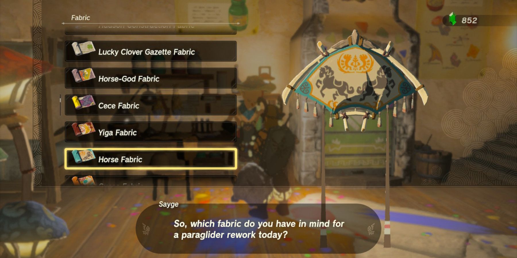 Zelda: Tears of the Kingdom - All Paraglider Fabrics and How to Get Them