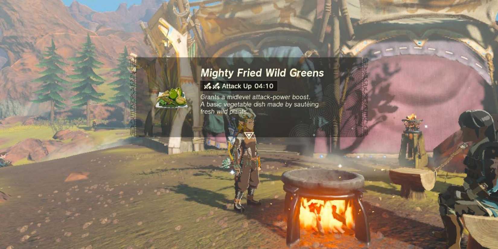 Tears of the Kingdom Mighty Fried Wild Greens