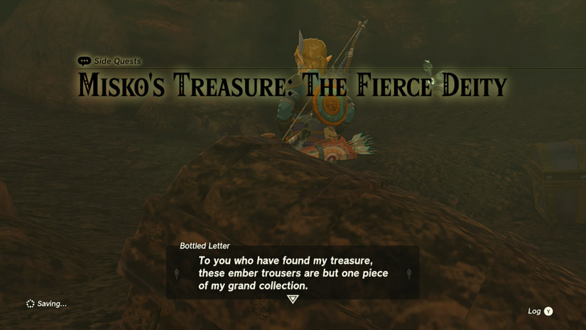 zelda tears of the kingdom fierce deity armor set misko treasure side quest