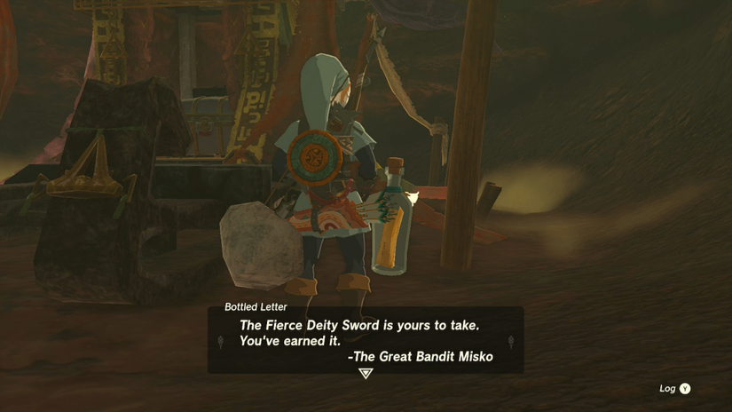 zelda tears of the kingdom fierce deity armor set misko treasure sword location