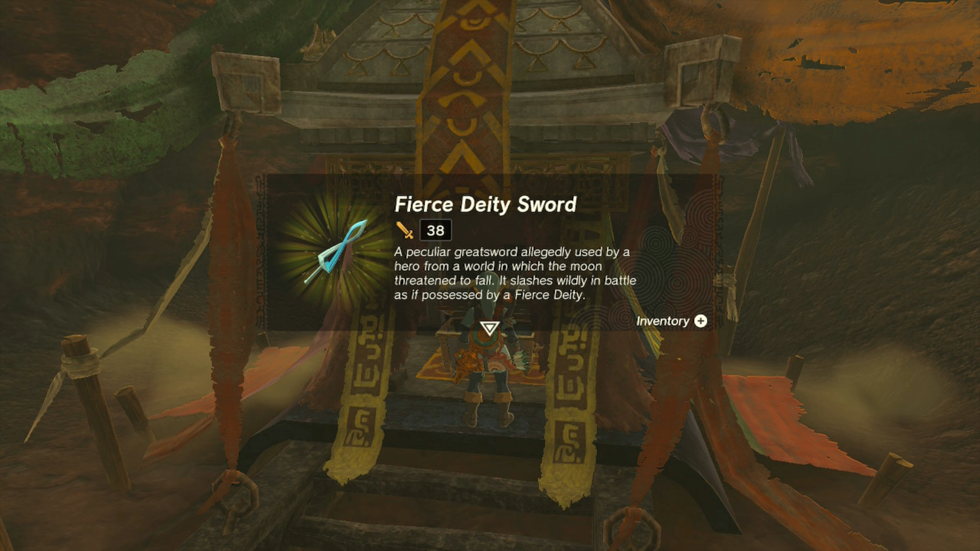 zelda tears of the kingdom fierce deity armor set misko treasure sword