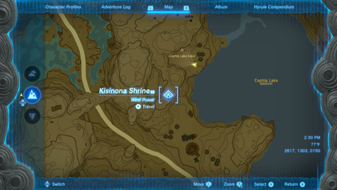 zelda tears of the kingdom fierce deity armor set misko treasure sword location kisinona shrine