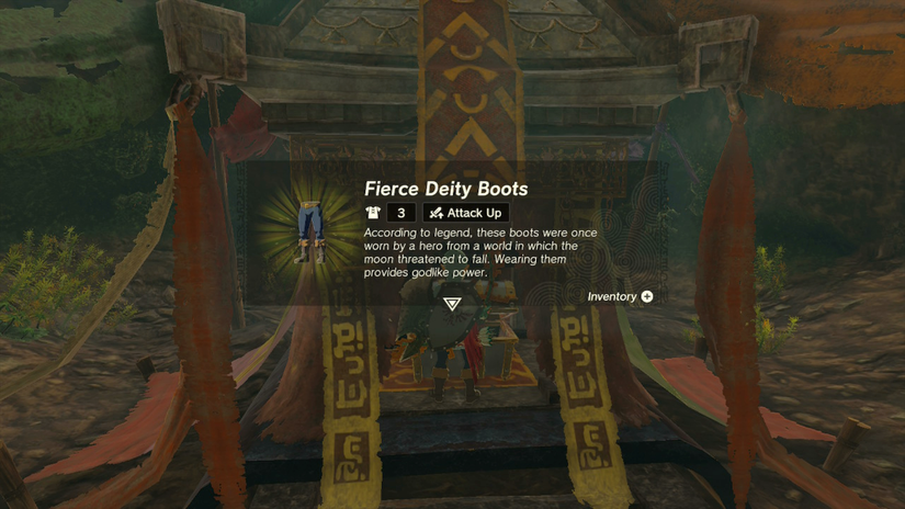 zelda tears of the kingdom fierce deity armor set misko treasure boots