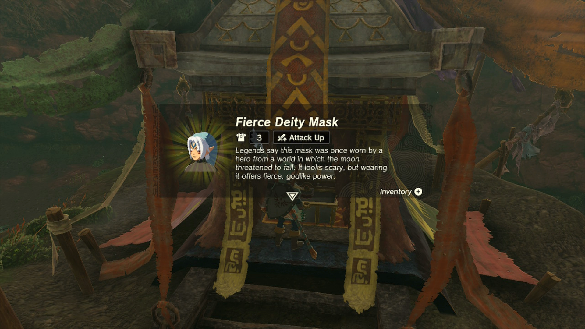 zelda tears of the kingdom fierce deity armor set misko treasure mask