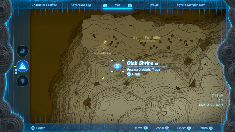 zelda tears of the kingdom otak shrine location