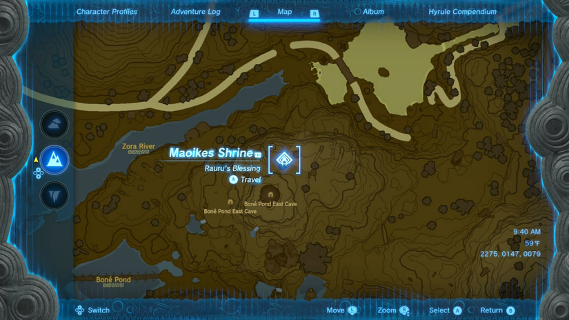 zelda tears of the kingdom maoikes shrine location