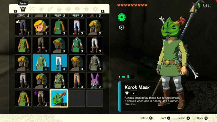 zelda tears of the kingdom korok mask
