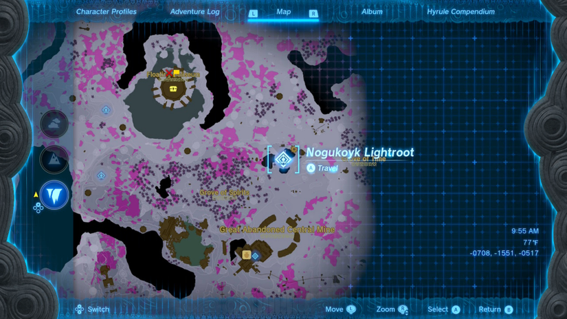 zelda tears of the kingdom majora's mask location nogukoyk lightroot