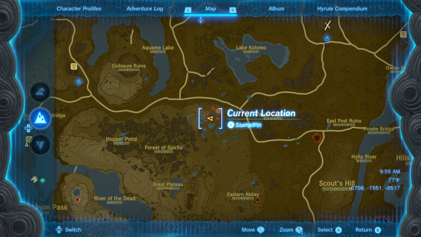 zelda tears of the kingdom majora's mask location great plateau north chasm