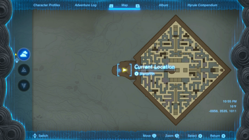 zelda tears of the kingdom north lomei prophecy location